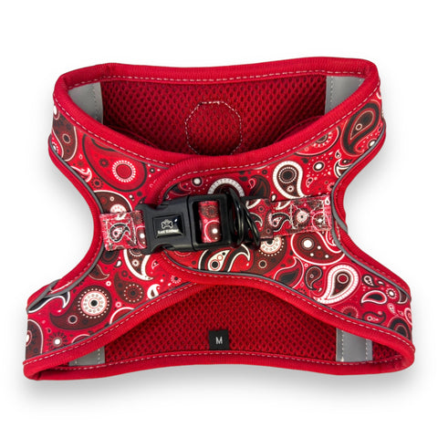 Red Paisley - Step-in Harness