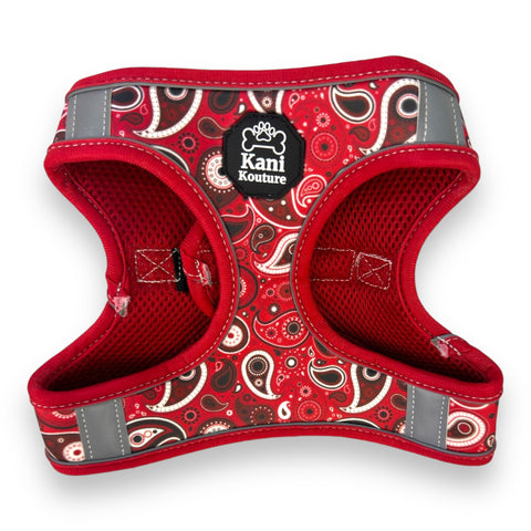 Red Paisley - Step-in Harness