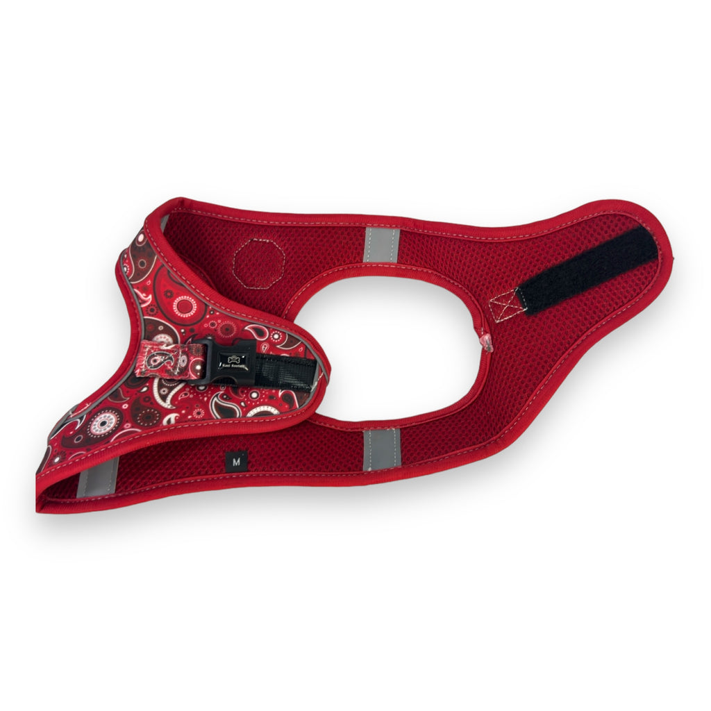 Red Paisley - Step-in Harness