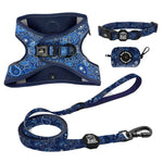 Blue Paisley Step In Harness Bundle