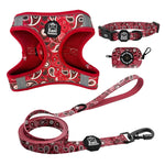 Red Paisley Step In Harness Bundle